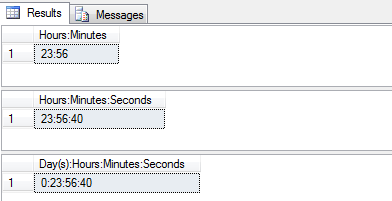 Convert Seconds to Days, Hours, Minutes & Seconds in SQL
